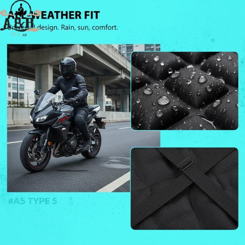 [A&B] 2 ชิ้น/เซ็ตรถจักรยานยนต์ Fit สําหรับที่นั่ง Pad 3Dfort เจลเบาะ Fit สําหรับที่นั่ง Breathable U
