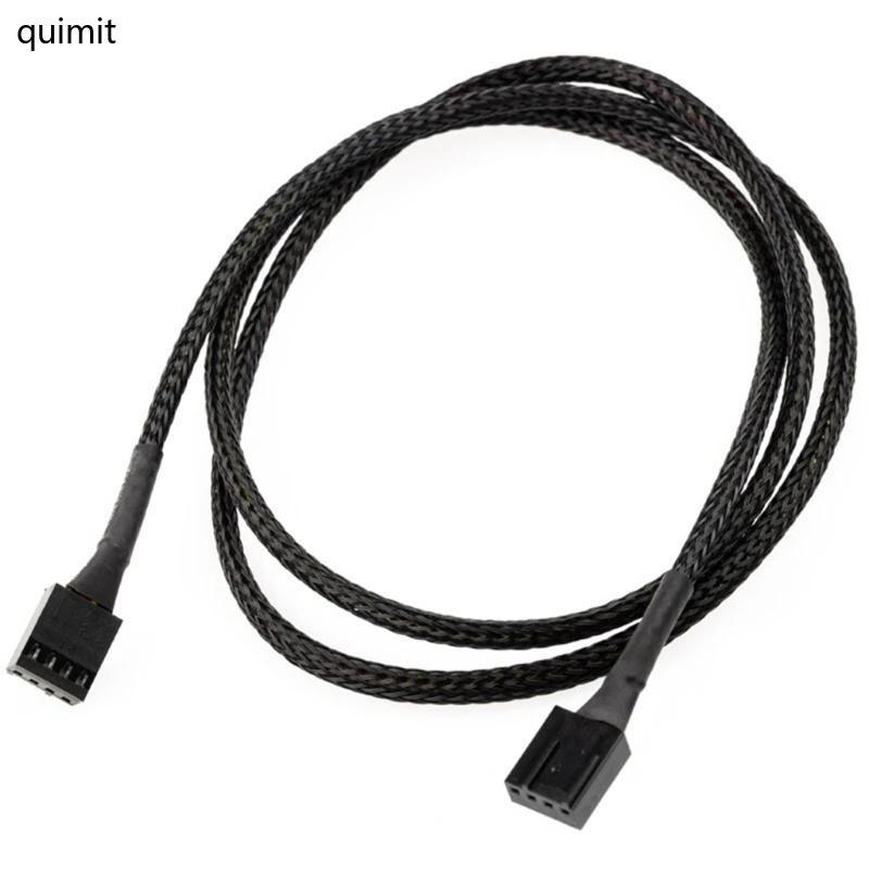 QUIM 24AWG 4PIN Male To Male Extension Cable Safe Computer Chassis Fan Power Cable