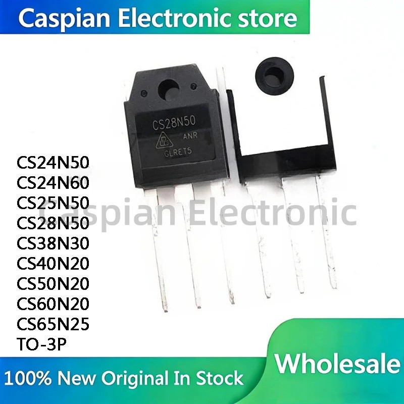 5PCS CS24N50 CS24N60 CS25N50 CS28N50 CS38N30 CS40N20 CS50N20 CS60N20 CS65N25 TO-3P ชิป IC ในสต็อก