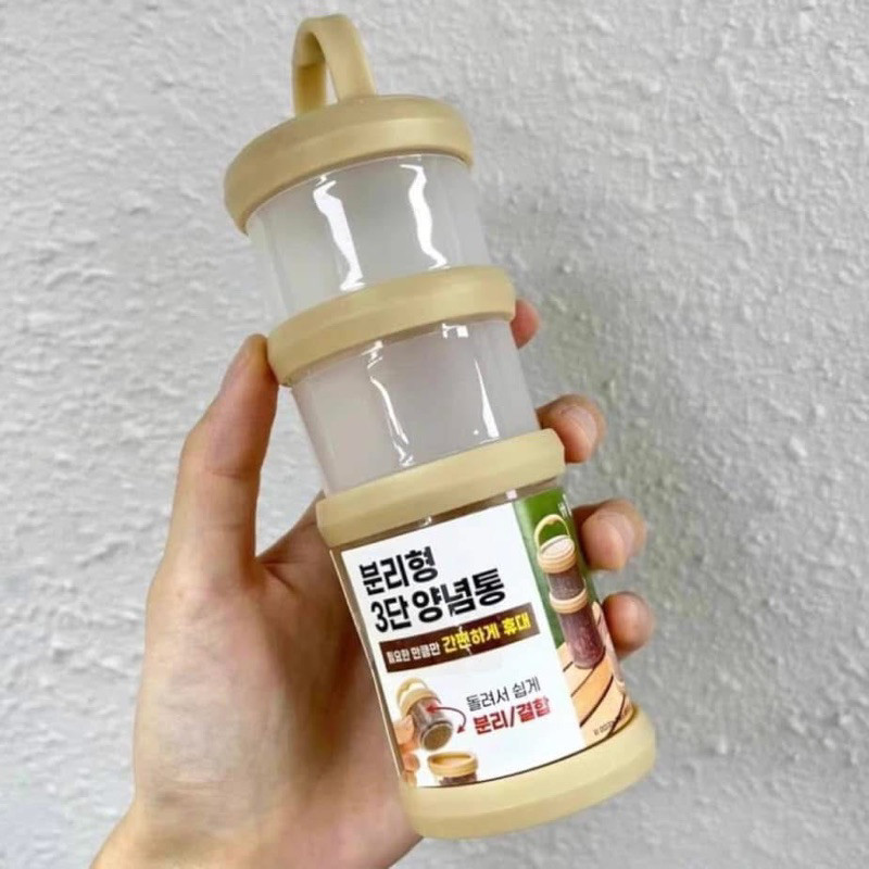 ชุดกระปุก 3 ชั้น 3 Layer Ingredient Container