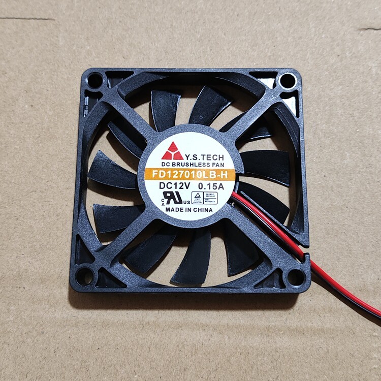 เหมาะสําหรับ YSTECH Yuanshan 7010 12V 0.15A FD127010LB-H 7CM พัดลมควบคุมอุณหภูมิเงียบบางเฉียบ