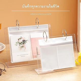 กรอบรูปตั้งโต๊ะอะคริลิค 3/4/6นิ้ว อะคริลิคใส่รูป เดสก์ท็อปยืน ปฏิทินตั้งโต๊ะ มินิอัลบั้มโพลารอยด์ อัลบั้ม Star Chasing