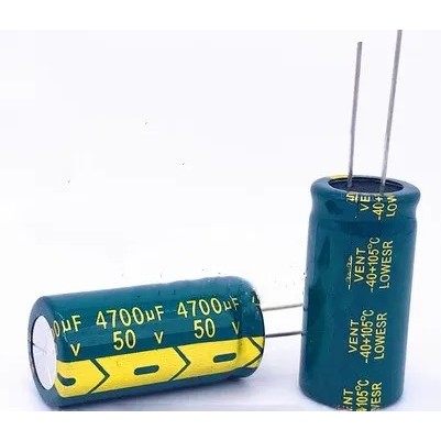 100pcs-20pcs 4700uF 50V 18*35 มม.ตัวเก็บประจุไฟฟ้า 50 V 4700uf คุณภาพ Electrolytic capacitors 105 Ce
