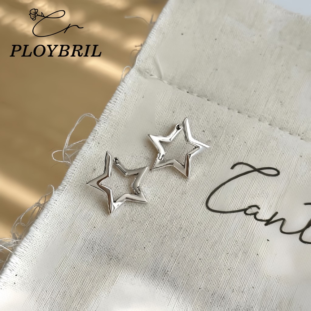 PLOYBRIL S925 เงินสเตอร์ลิงเจาะหู Star รูปที่ 6