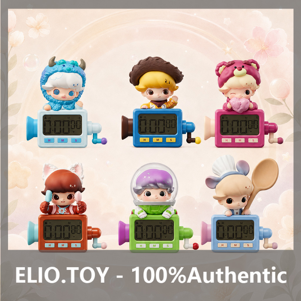 POPMART DIMOO WORLD x PIXAR Joint Series Timer สติ๊กเกอร์ติดตู้เย็นกล่องลึกลับตกแต่งของขวัญ