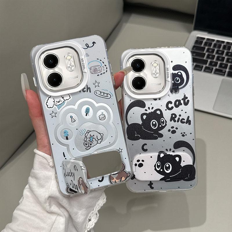 เคส Lucky Dog Cat Rich เหมาะสําหรับ Infinix Smart 9 4G, Smart 9 HD, Hot 50i 4G Cute Animal & Anime C
