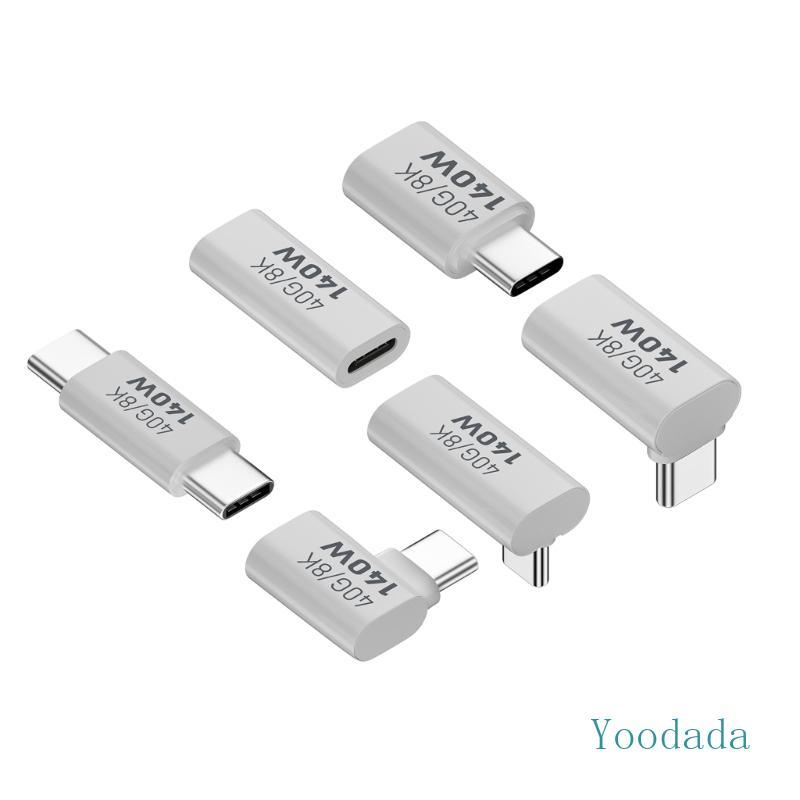 Yoo Type C 140W 40G 8K อะแดปเตอร์สําหรับโทรศัพท์แล็ปท็อปแท็บเล็ตการถ่ายโอนข้อมูลการชาร์จอย่างรวดเร็ว