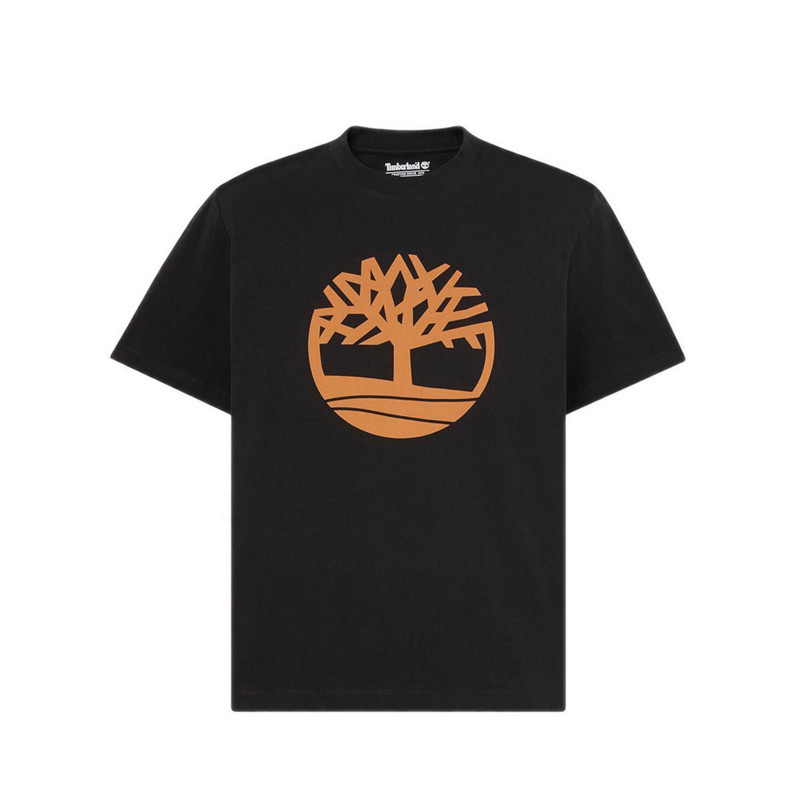 Timberland รุ่น Northwood Tree Logo เสื้อยืดแขนสั้น ผู้ชาย สีดำ