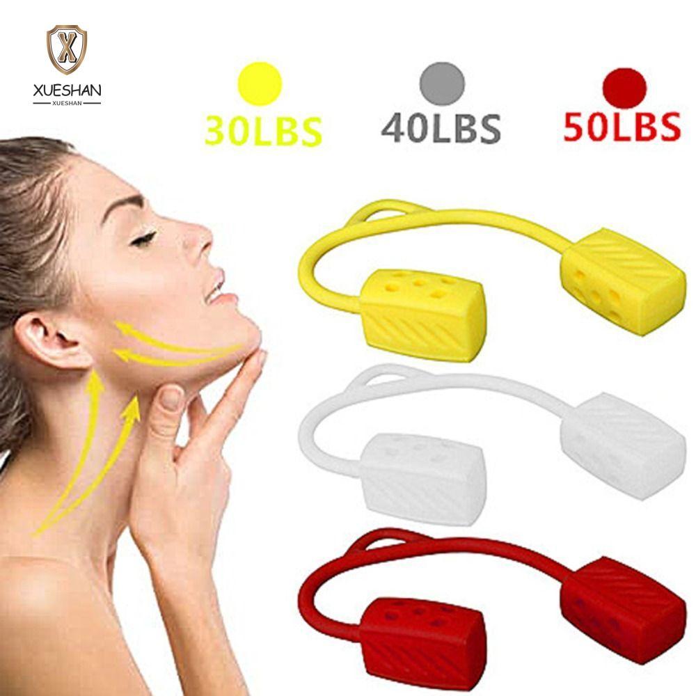 XUESHAN คอ Toning, Jawline Exerciser 30/40/50lbs Jaw Exerciser, Double Chin Reducer ความงามอัพเกรด F