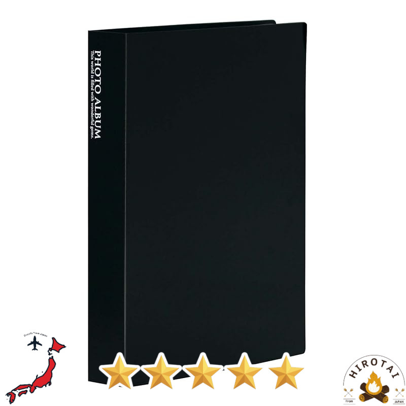 Photo Album SEKISEI Pocket Style for L-Size Photos KP-160 Black