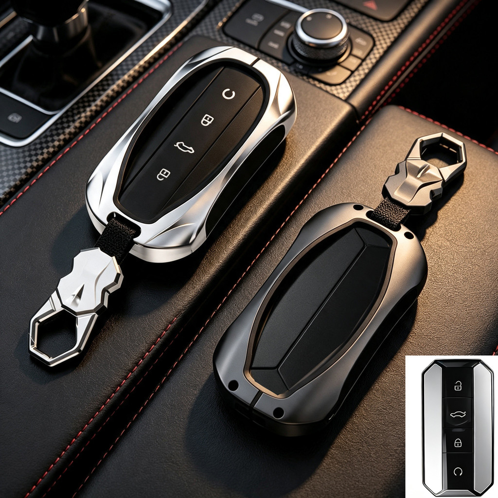 Chery Jaecoo J5 EV เคสกุญแจรีโมทรถยนต์ Jaecoo 5 ที่ใส่กุญแจรถ Jaecoo 5 EV ฝาครอบกุญแจแบบไม่มีกุญแจ
