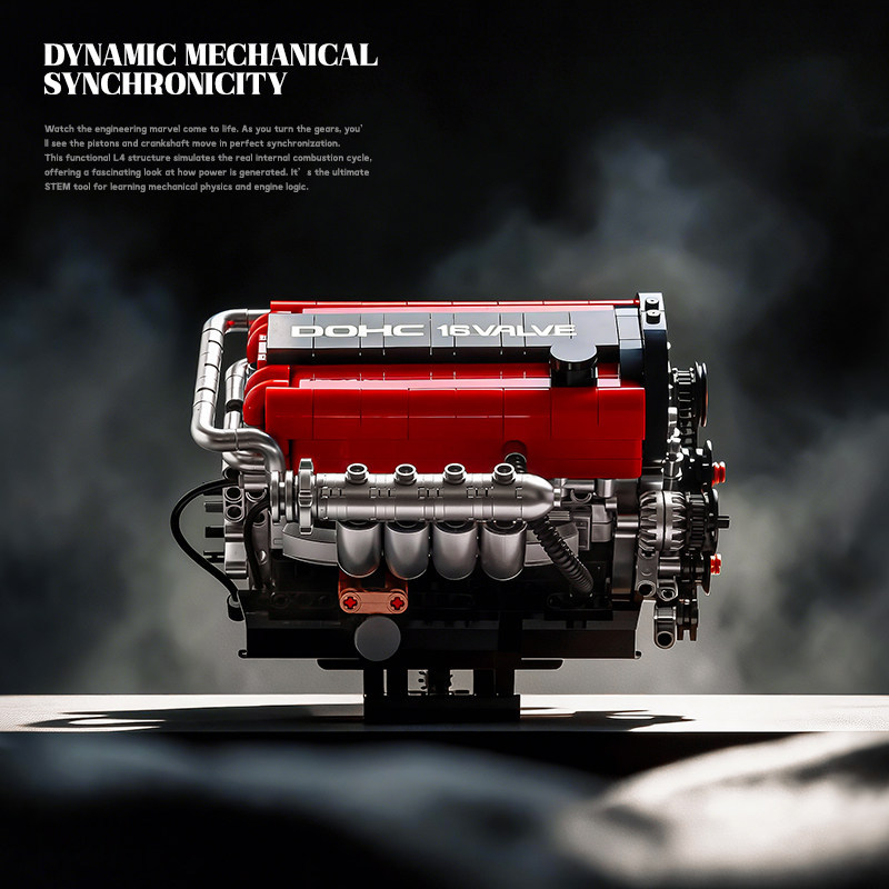 T อินเทรนด์จีน Building Blocks PB Pinplatinum ความเร็ว Soul 2JZ เครื่องยนต์ 4G63T เครื่องยนต์ JDM Se