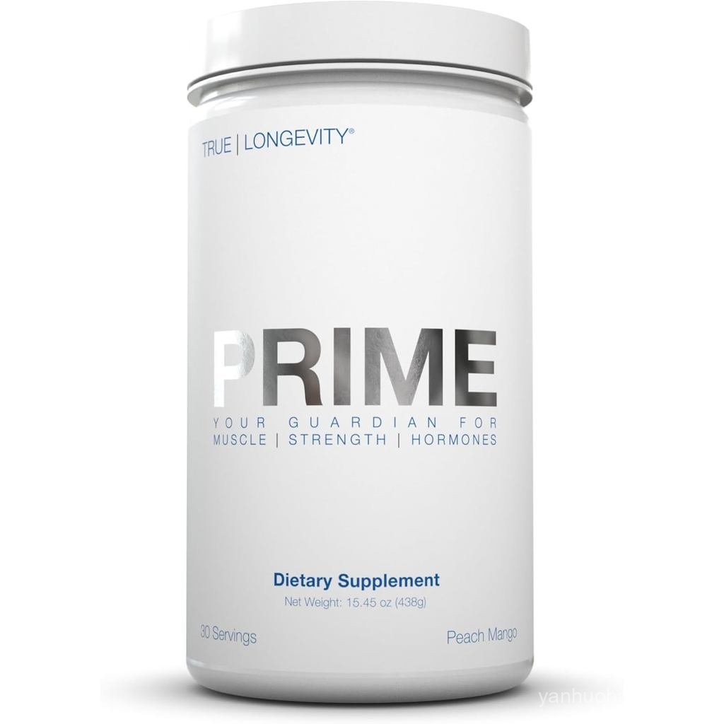 DRINK HRW Prime Mens Health Peach Mango 30 เสิร์ฟ | ScienceBacked Creatine HMB GAA + TESNOR™ พอร์ต M