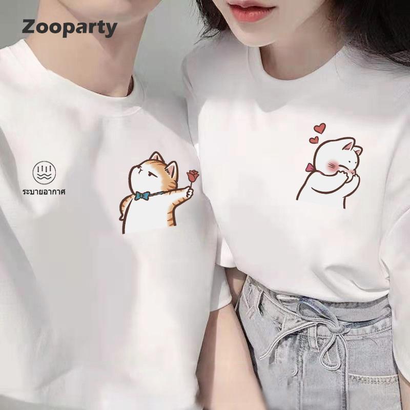 [COD]Bangkok Tee เสื้อยืดoversize เสื้อยืดคู่รักที่เข้าชุดกัน พิมพ์ลายน่ารักไม่ซ้ำใคร เนื้อผ้านุ่มสบาย ออกแบบมาอย่างดี