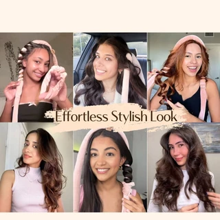 โรลม้วนผมแบบไม่ใช้ความร้อน Heatless Curls ผ้านุ่มคล้ายกำมะหยี่ ไม่เจ็บหัว ได้ลอนผมธรรมชาติทนนาน ใหม่ล่าสุด