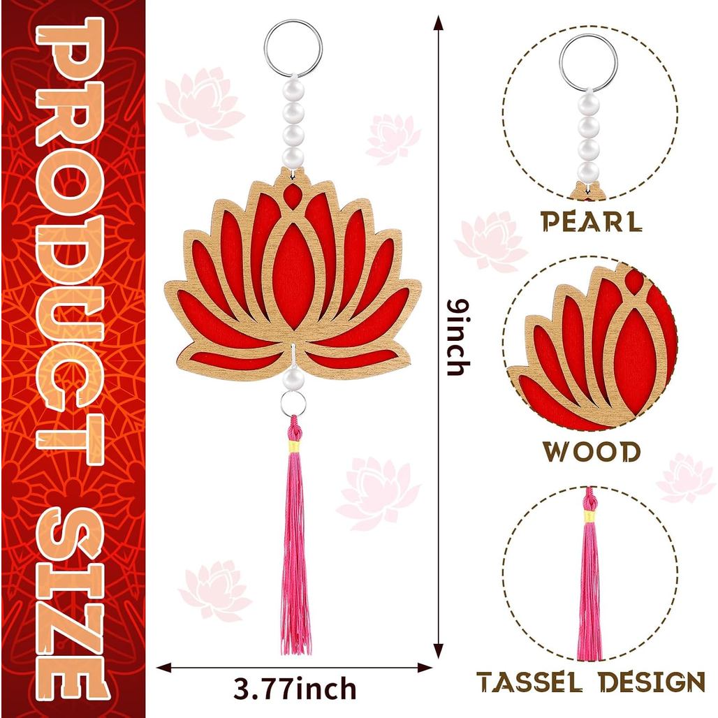 โลตัสพู่สไตล์ Diwali แขวนผนังตกแต่ง Diwali ดอกไม้ Garlands Deepavali ตกแต่งรายการสําหรับ Home Temple