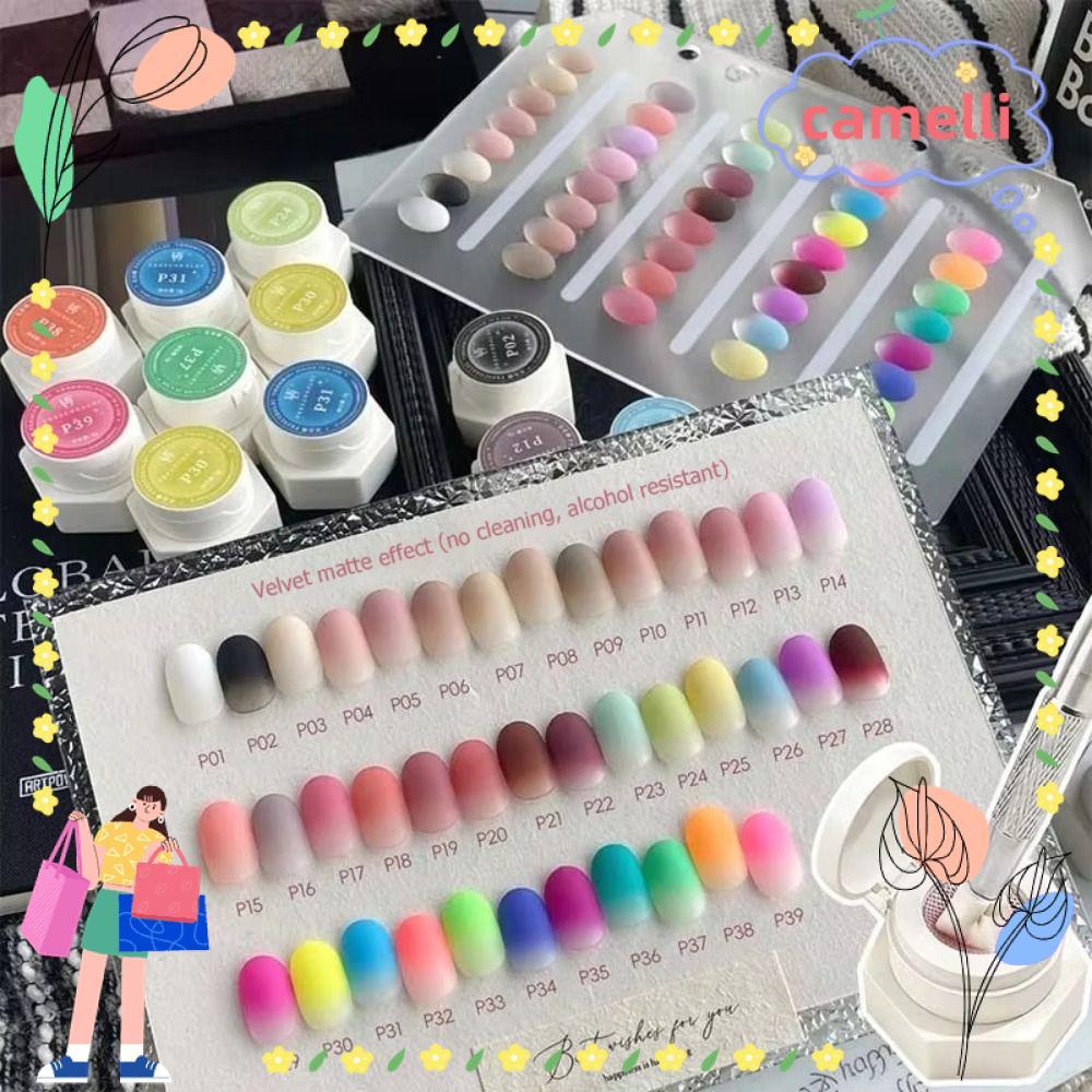 CAMELLI Nail Air Cushion Patting Gel, Effect Blooming Aura Effect Blooming Aura Nails, Professional 