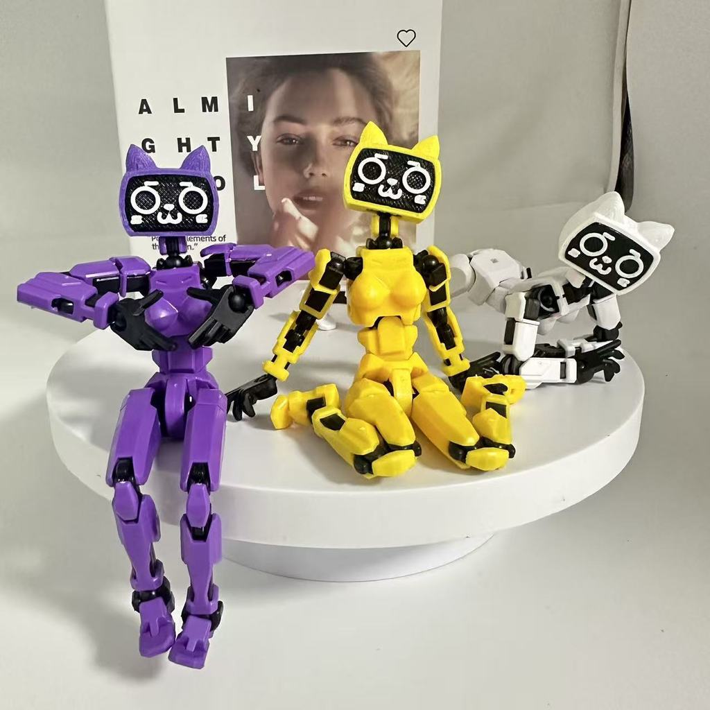 ใหม่หกรุ่น 3d การพิมพ์รูป Joint Movable รูป dummy13 TV Man Cat หู Hakimi ประกอบรุ่น mf8.3