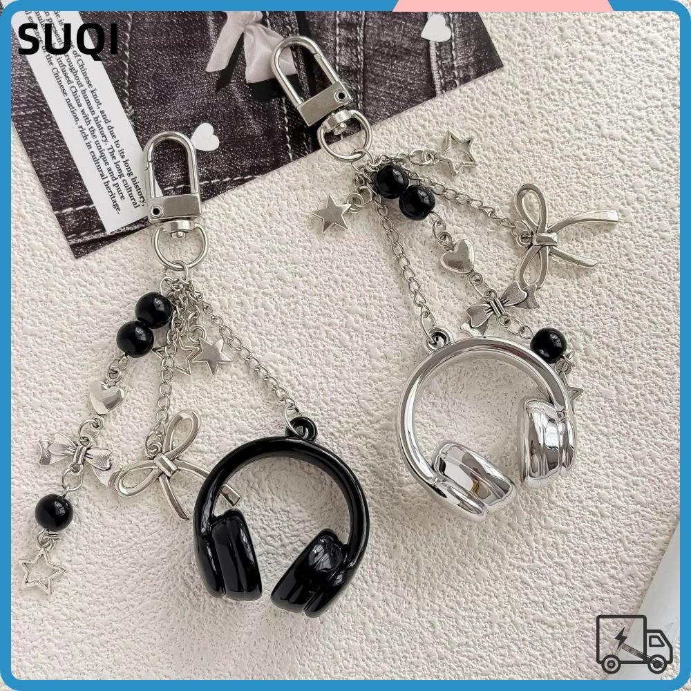 เสน่ห์หูฟัง SUQI, กระเป๋าตกแต่งห้อยกระเป๋าหูฟังเพลง, สายคล้องโทรศัพท์ Y2K