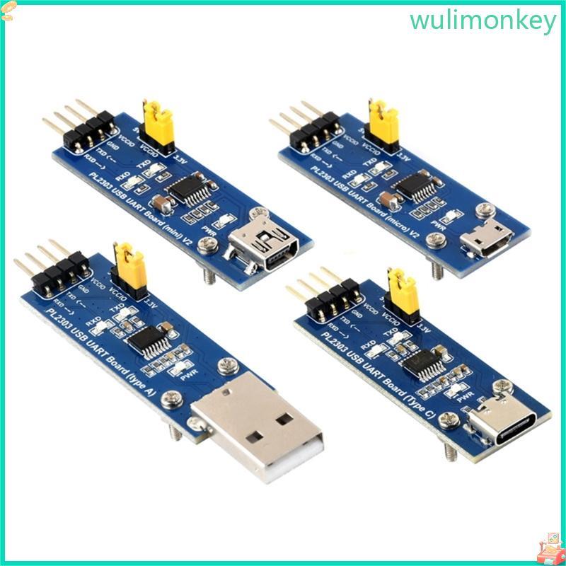 WU PL2303 USB ถึง TTL UART โมดูลอนุกรมอัพเกรดโปรแกรมเมอร์ USB ถึง Serial TTL UART