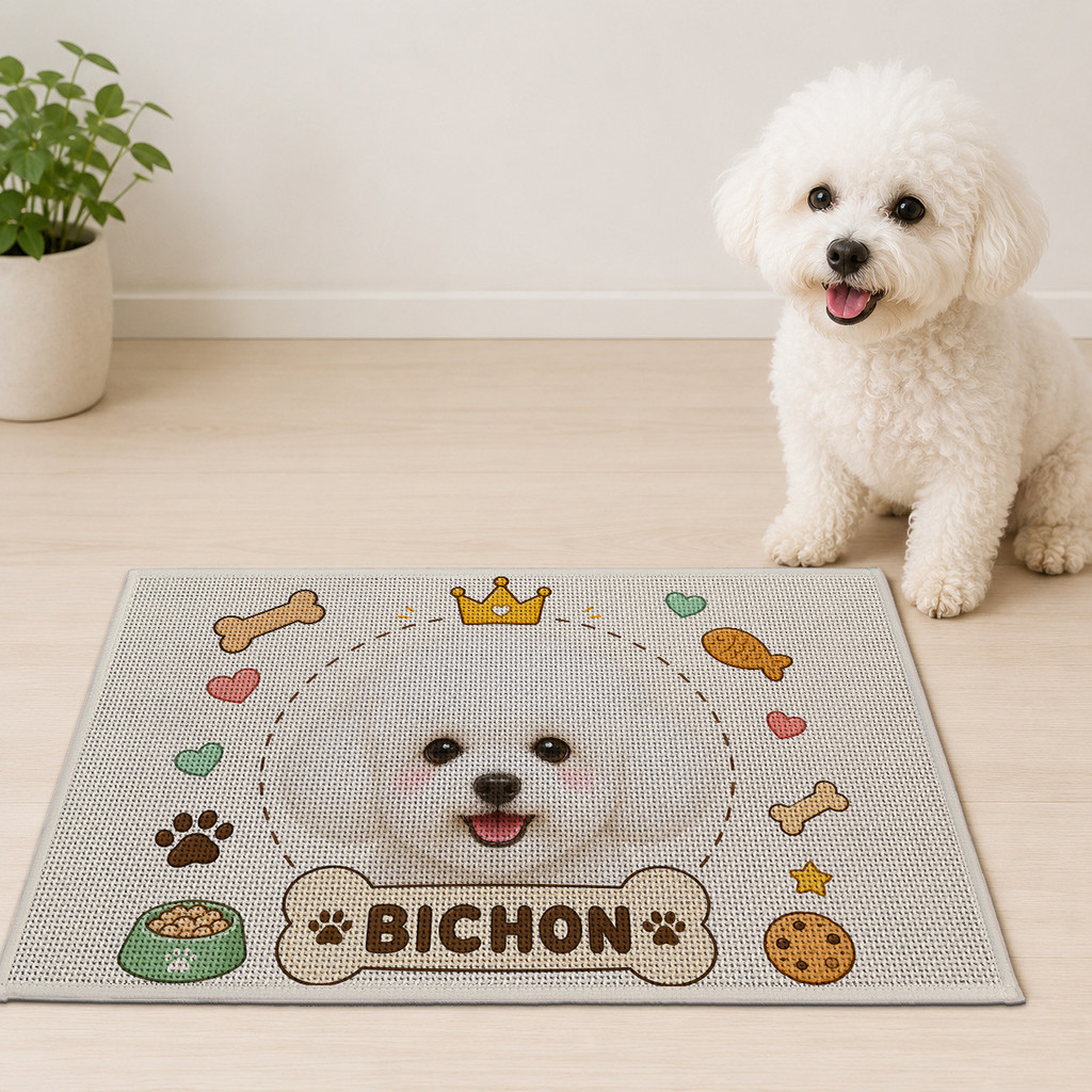 Sulima Pet Placemat Anti-Slip Anti-Sprinkle Water-Absorbing Quick-Drying Splash-