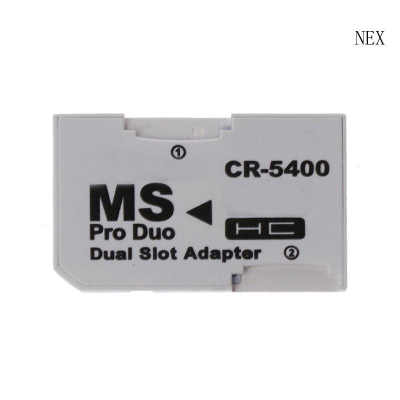 NEX TF to Memory Stick MS สําหรับ Duo สําหรับ 1000 2000 3000 การ์ด Dual 2 Slot อะแดปเตอร์แปลง CR-540
