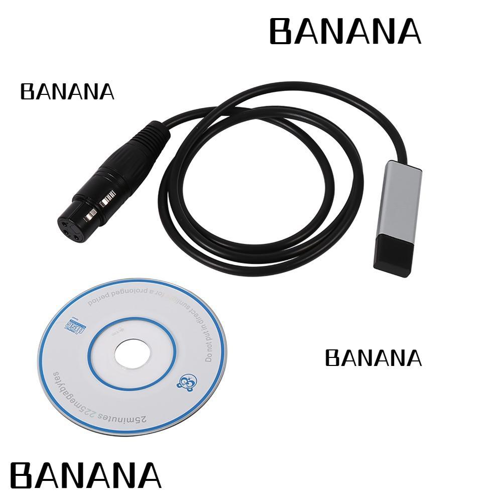 BANANA1 อะแดปเตอร์ USB to DMX, มินิ 1 ม. / 39.37 นิ้วอินเทอร์เฟซ USB เป็น DMX, การควบคุมคอมพิวเตอร์ 