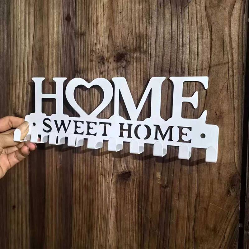 Kaleidoscope 1PC ติดผนัง Sweet Home ตกแต่ง Key Holder, Key Wall Hook, Creative Key Holder สําหรับประ