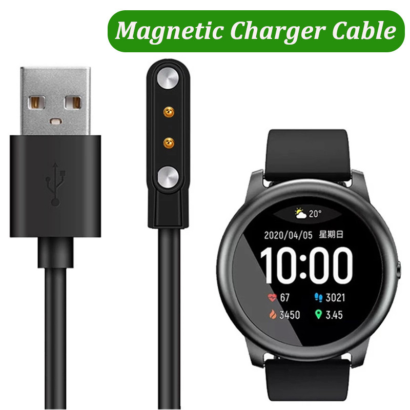 Magnetic USB Charger สายชาร์จแบบพกพาสําหรับ Xiaomi Haylou Solar LS05 LS05S/Xiaomi Haylou Bling LS12/