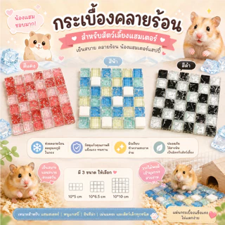 crazy pet shop🐹กระเบื้องคลายร้อนแบบหนา สำหรับสัตว์เลี้ยงตัวเล็กสำหรับสัตว์เลี้ยงหนูแฮมสเตอร์
