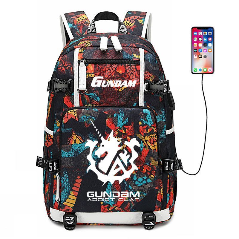 กระเป๋าเป้สะพายหลังใบเล็ก backpack กระเป๋าโมบิลสูทกันดั้ม Gundam Gundam UC ยูนิคอร์นอะนิเมะกระเป๋าเป