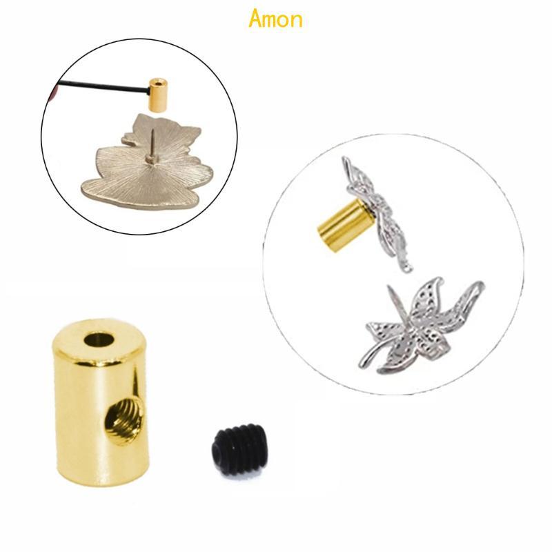 Amon 10 ชิ้นล็อค Backs เข็มกลัด Lapel Pin ความปลอดภัย Hold Pin ล็อคสไตล์และเชื่อถือได้ Pin Keepers ล็อค Clasp สําหรับ Ba