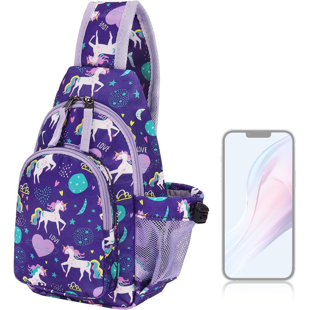 Choco Mocha Girls Sling Bags Kids Crossbody Bag for Girls Kids Sling Bags อายุ 8-12 Girl Purse Chris