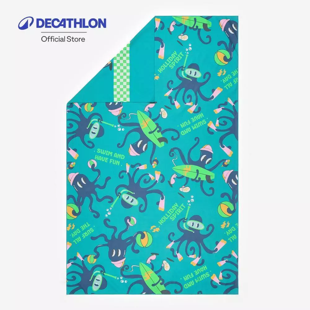 Decathlon Microfibre Swimming Towel Size Xl ผ้าไมโครไฟเบอร์เช็ดตัวหลังว่ายน้ำ ขนาด Xl 110 X 175 ซม.