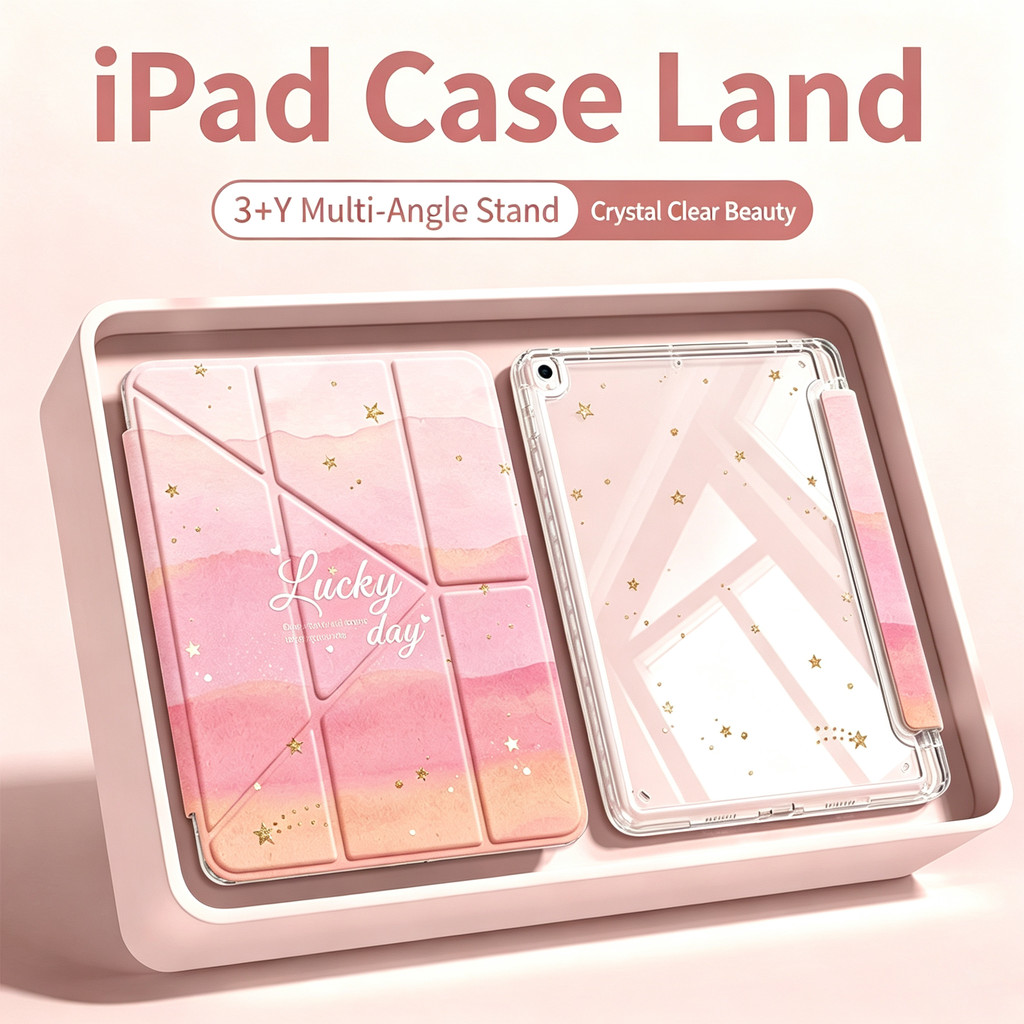 ⚡พร้อมส่ง⚡เคส iPad for Gen9 Air5 Gen7 8 10 11 Air4 6 7 8 Pro11 12.9 13 Mini6 7 สวย ใส่ปากกา กันกระแทก พับรูป Y