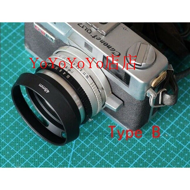 ฮูดโลหะ เหมาะสําหรับ (Yu) Canon Canonet QL17 GIII ด้าย 48 มม.