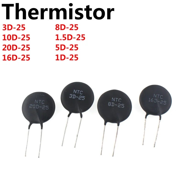 1-5PCS 3D-25 10D-25 20D-25 16D-25 8D-25 1.5D-25 5D-25 1D-25 NTC ตัวต้านทานเทอร์มิสเตอร์
