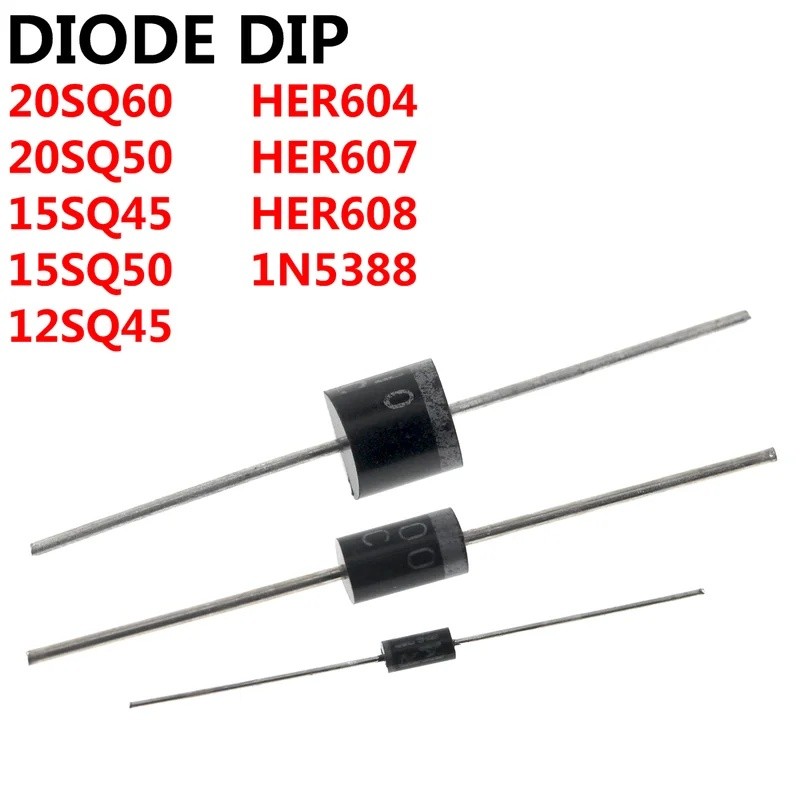 10PCS 20SQ60 HER604 HER607 HER608 15SQ050 15SQ045 1N5388 30SQ045 20SQ050 12SQ045 ขายส่ง Field Effect