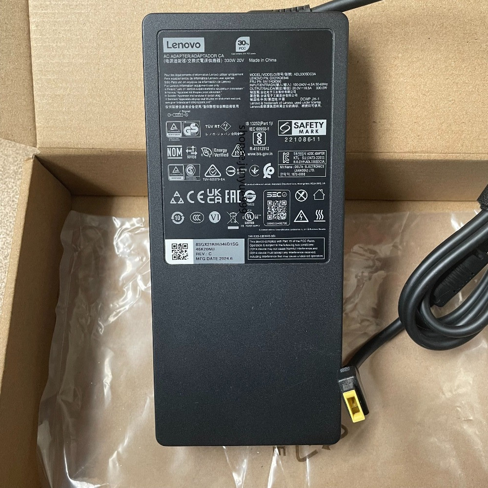 20V 16.5A 330W AC Power Charger สําหรับ Lenovo Legion Pro 7 9 16ARX8H 16IRX8H RTX4090 16IRX8 อะแดปเต