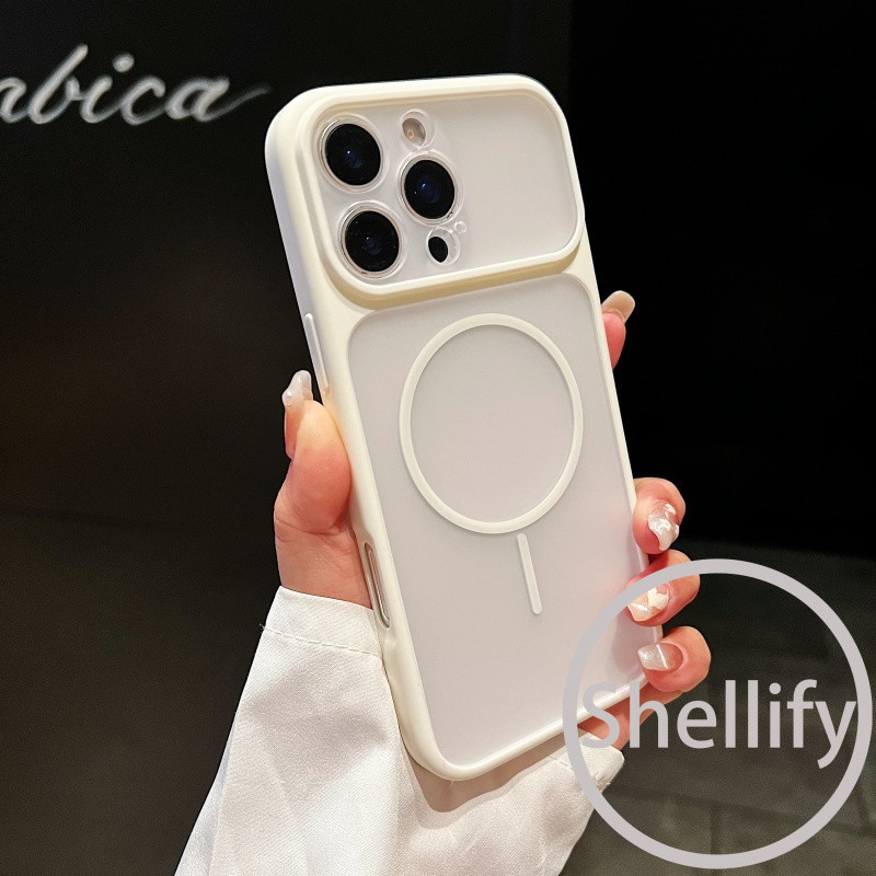 Shellify Instant 17 ผิวเนื้อโปร่งใสสีหน้าต่างขนาดใหญ่สีเทาเคสโทรศัพท์เหมาะสําหรับiPhone 11 12 13 14 15 16 17 Pro Max Full Pack Anti Dropซิลิโคน