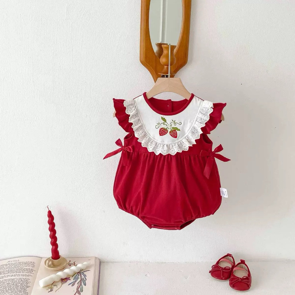 MERAH Maroon Berry Jumper/ Baby Girl Red Jumper/ Baby Girl Jumper