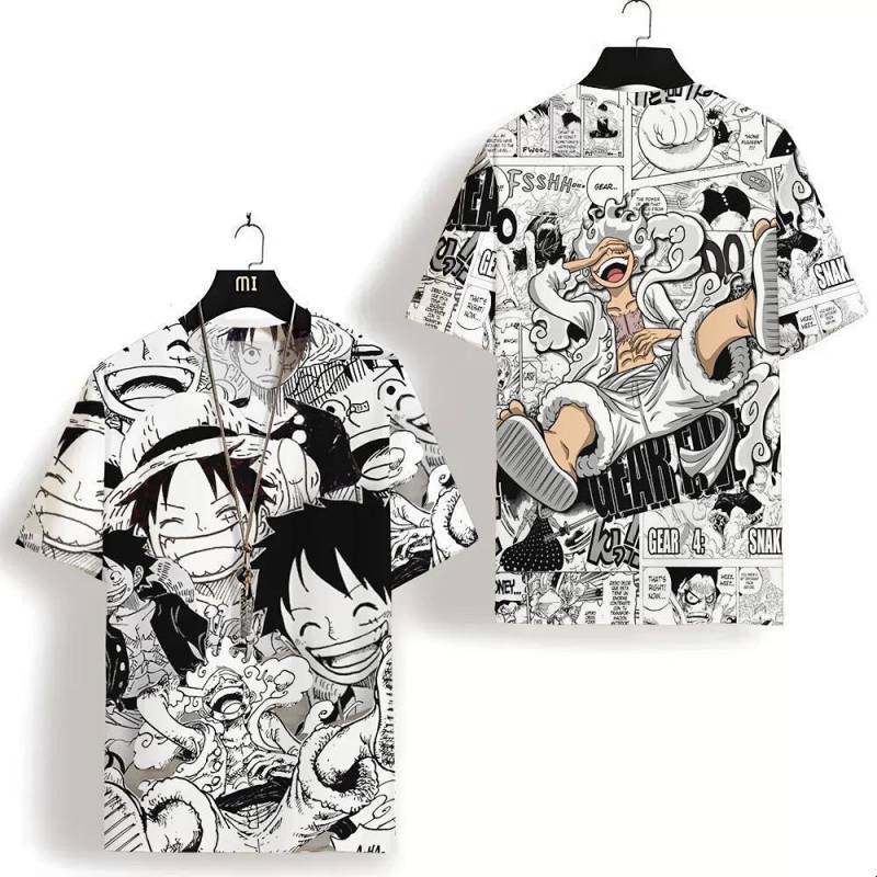 [Popular] One Piece T-shirt 3D Slimming Printed Short-Sleeved T-shirt Loose Fashion 6xl8