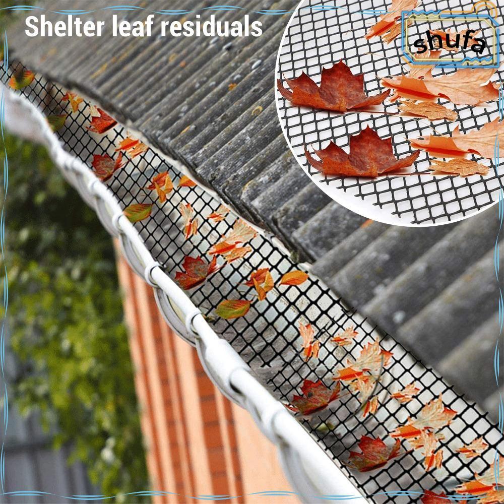 SHUFA Gutter Guard Mesh Roll, พลาสติกกรองเศษ Gutter Leaf Guard Roll, นํากลับมาใช้ใหม่ติดตั้งง่ายพลาส