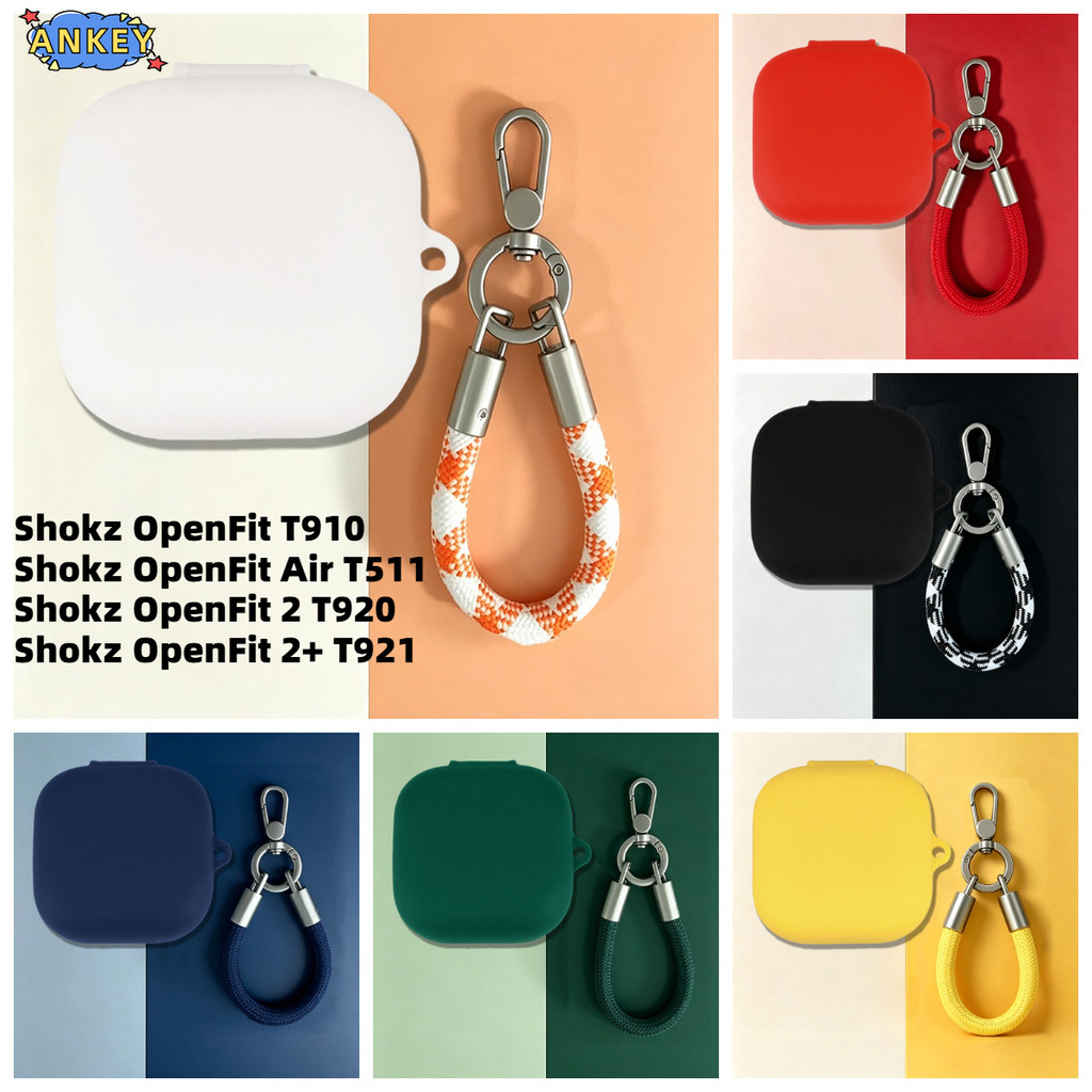 Compatible with Shokz OpenFit 2 / Fit 2+ Bluetooth Headphones Silicone Protective Case for Shokz Ope
