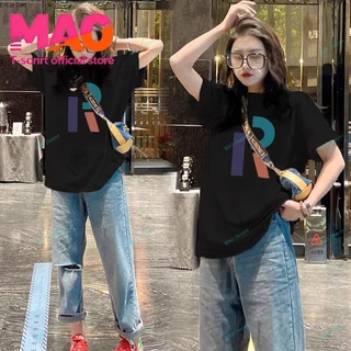 COD✅ (จัดส่งในกรุงเทพฯ) MAO Shop เสื้อยืด oversize ลายน่ารัก ผ้าคอตตอน เสื้อยืดแขนสั้นลายการ์ตูนน่ารักหลวม #52566