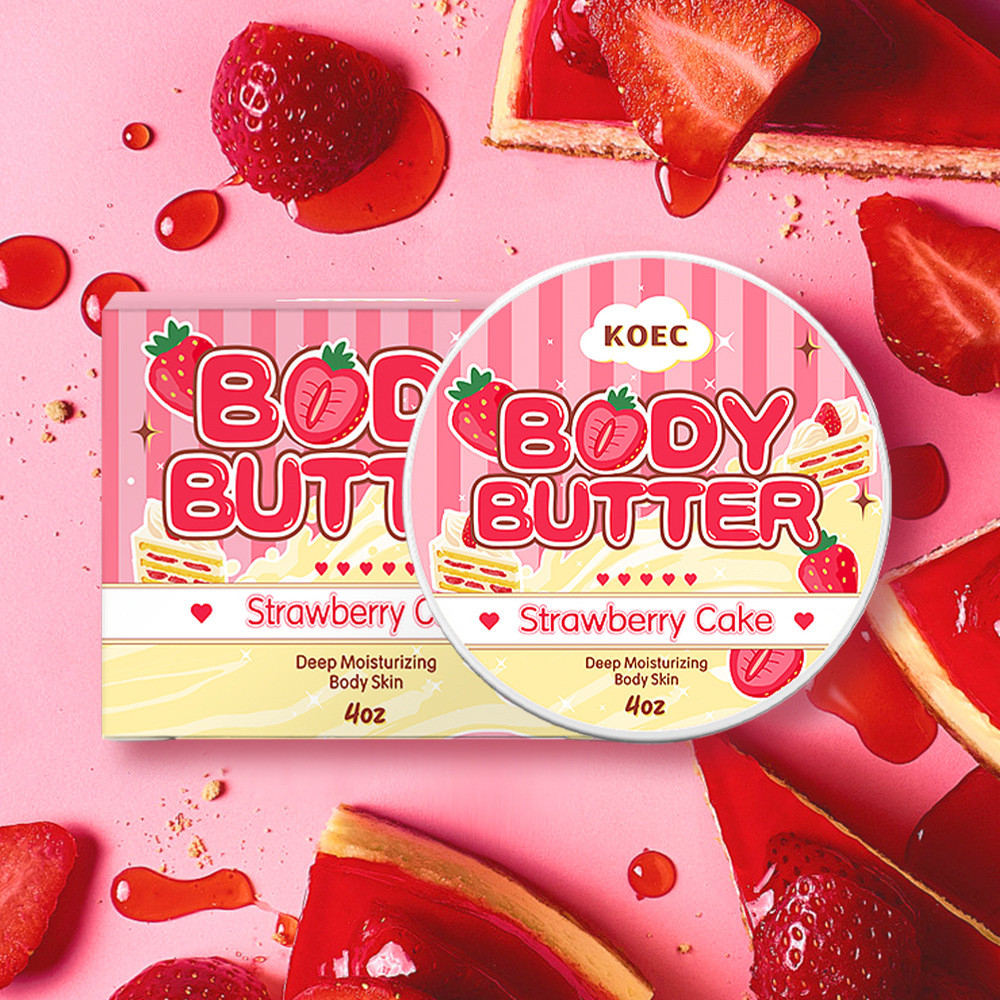 KOEC Strawberry Body Cream Moisturizing Moisturizing Moisturizing Body Lotion tk ขายร้อนพร้อมสต็อก B