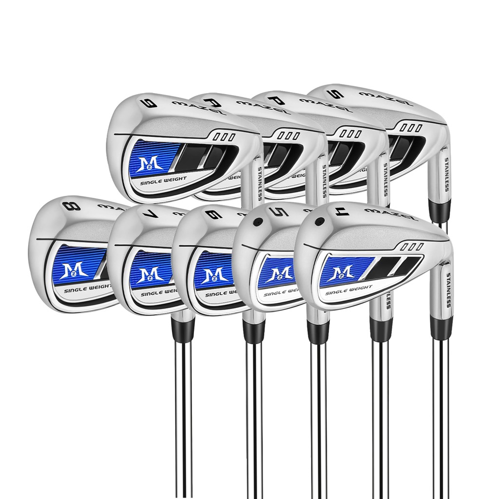 PPYI Original Original MAZEL ความยาวเดียวเตารีดกอล์ฟชุดสําหรับชายขวามือ 4-5-7-8-9-PW-AW-SW Golf Club