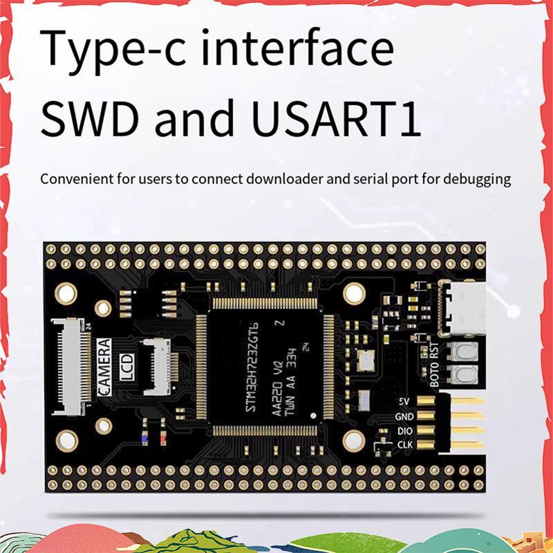 TypeC STM32H723ZGT6 Core Board STM32 Development Board H7 ระบบ ZGT6 การเรียนรู้ BOARD SPI