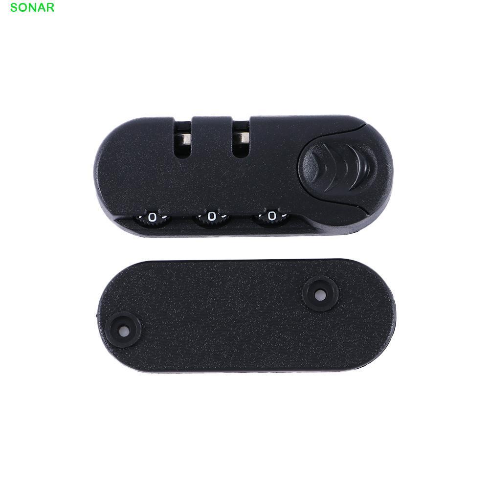 SONAR Locks Black Fixed Lock Lock Pull Chain ล็อครหัสกันขโมย