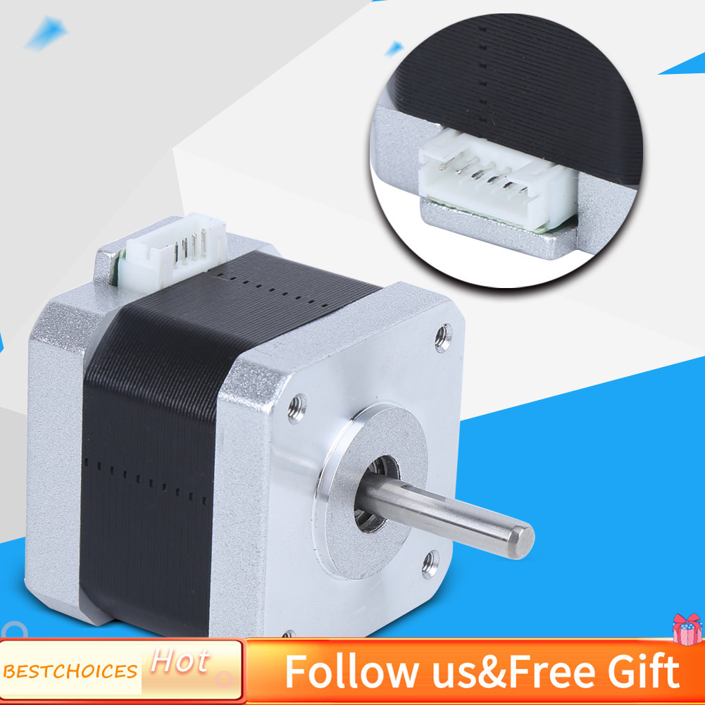 Bestchoices Bestchoices Alloy Stepper Motor Nema17 17HS4401 มอเตอร์เครื่องพิมพ์ 3D พร้อมสายเคเบิล 4 